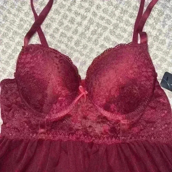 Renè Rofè Lingerie Small Burgundy/Wine Color - Picture 3 of 8